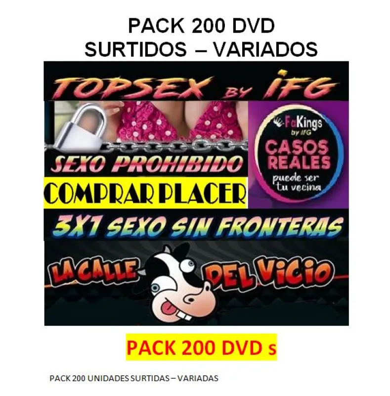 PACK 200 DVD IFG SURTIDOS COLECCIONES 