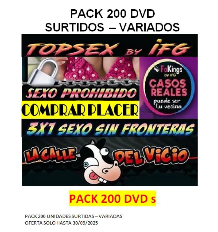 PACK 200 DVD IFG SURTIDOS - VARIADOS 