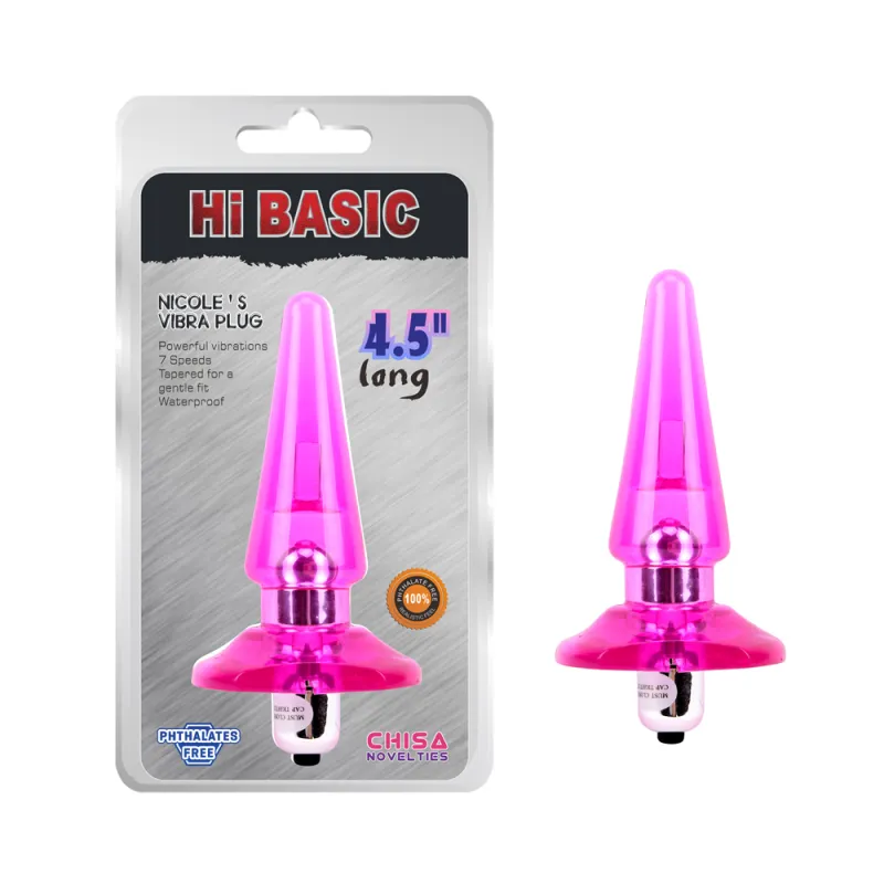 NICOLE'S Vibra Plug-Pink - MAST008 