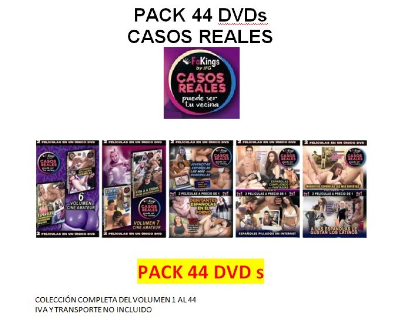 PACK 44 DVD 2x1 CASOS REALES 
